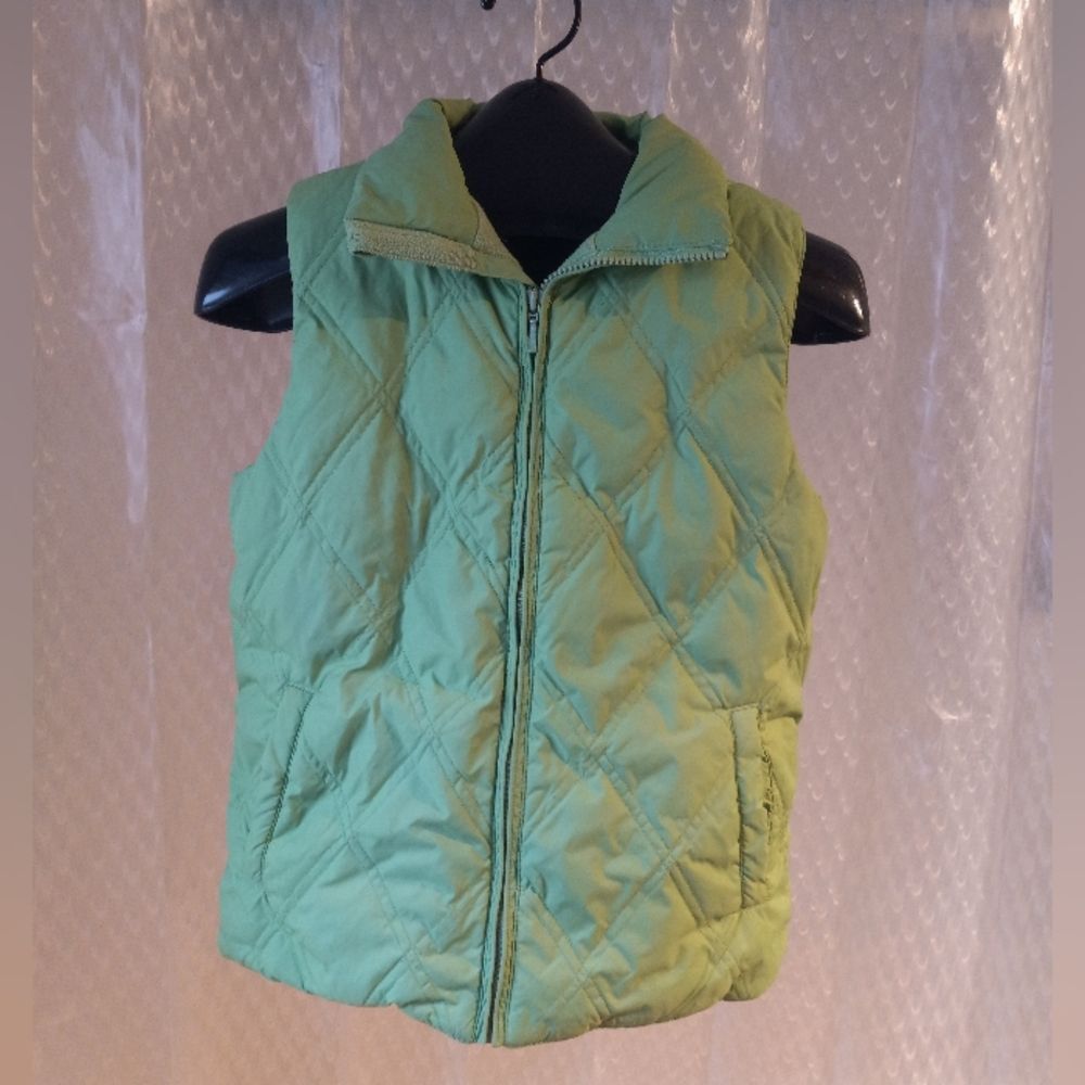 Glacier's Edge Down Puffer Winter Vest Full Zip Two Pockets Size Small